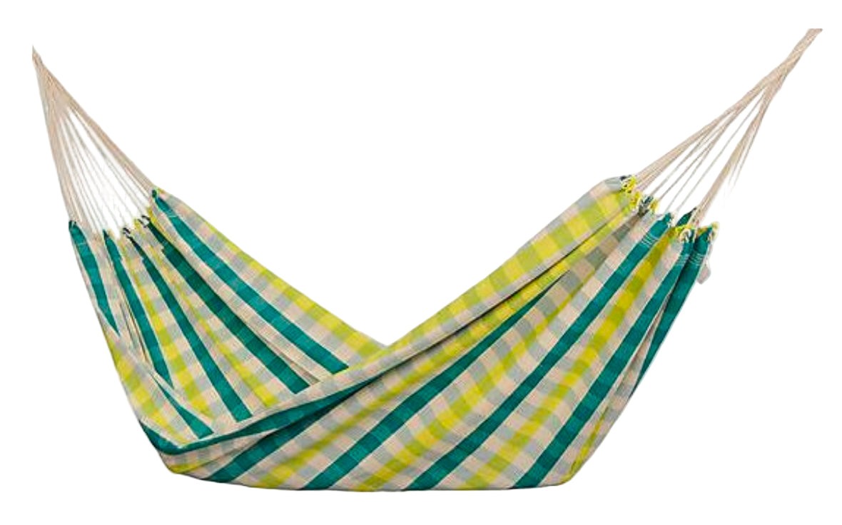 Handcrafted Ceará HammockBlue/Yellow/White
