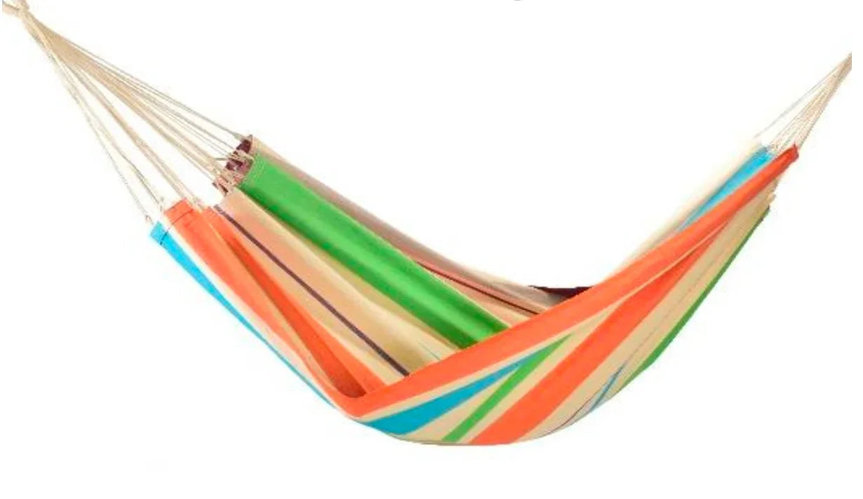 Handcrafted Ceará Hammock Green/ Yellow /Blue