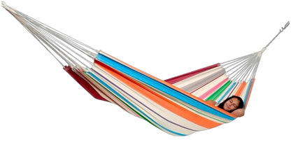 🌺 Formosa Hammock – Pure Cotton, Pure Comfort Green/ Blue / Orange