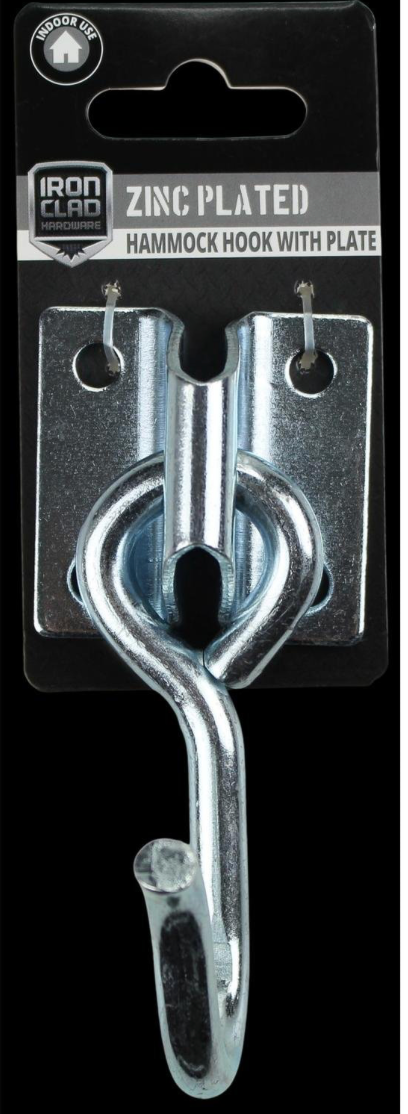 Kit 2 Hammock Hooks Zinc Plated