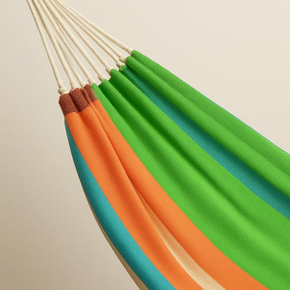 Handcrafted Ceará Hammock Green/ Yellow /Blue