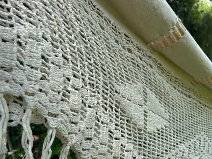 👑 Miss Brasil Hammock – Bold, Beautiful, and Full of Soul Orange/White