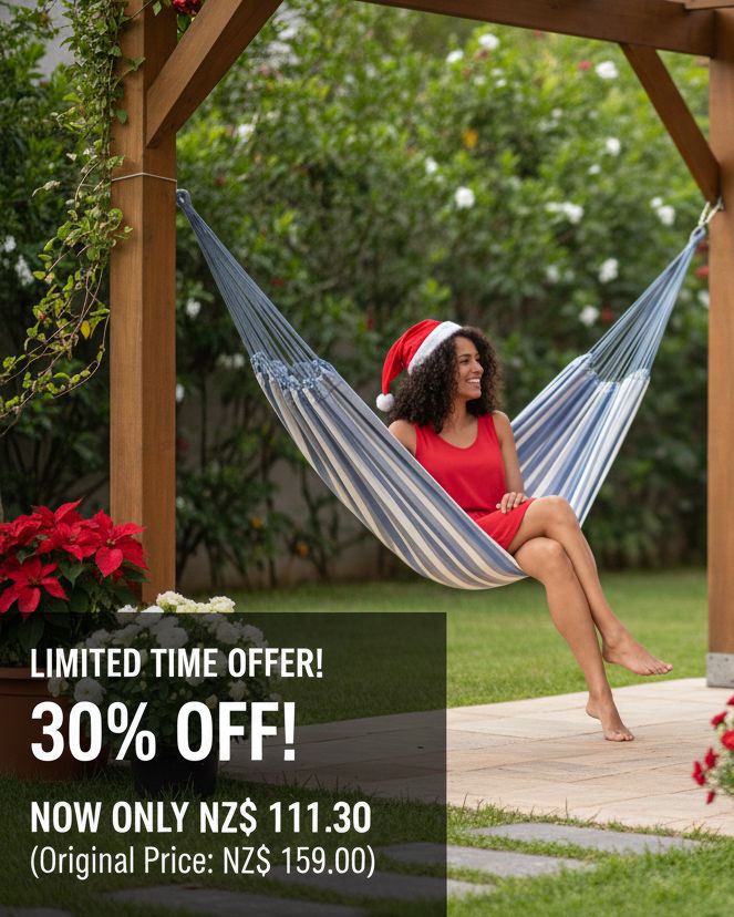 Fantasia Hammock – Where Comfort Meets Craftsmanship Blue/White