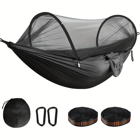 Automatic Open Quick-Deploy Mosquito Net Hammock